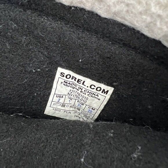 Sorel kids Size 2 Yoot Pac Nylon Black Waterproof Cold Weather Winter Snow Boot - Picture 6 of 9